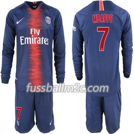Fußballtrikots Paris Saint-Germain Mbappe 7 Kinder Heim Trikotsatz 2018-2019 Langarm Fußballtrikots Paris Saint-Germain Mbappe 7 Kinder Heim Trikotsatz 2018-2019 Langarm